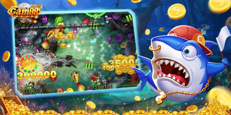 Giao diện game bắn cá ăn xu tại nhà cái GAM88
