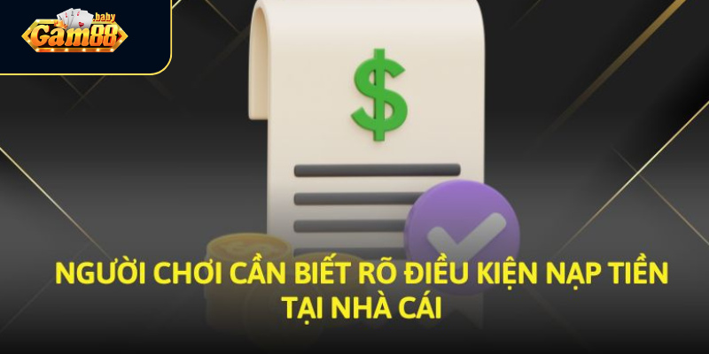 Hướng dẫn nạp tiền Gam88